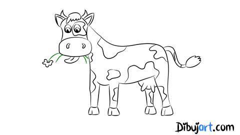 Como dibujar una Vaca - Sketch o boceto lapiz