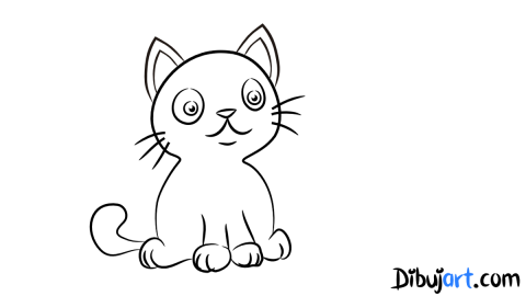 Dibujo de un gato para colorear