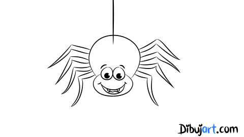 Sketch de como dibujar una araña
