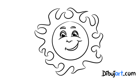 Como dibujar un Sol - Sketch o boceto lapiz