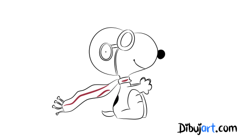 Como dibujar a Snoopy "Peanuts Movie" (2015) - Sketch | Bosquejo para colorear
