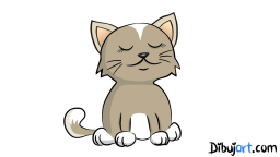 Dibujo de una gata